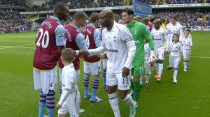 villa vs spurs handshake
