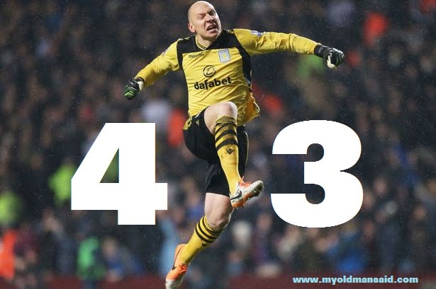 brad guzan celebration