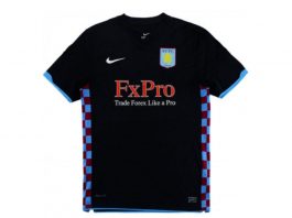 Aston Villa away shirt Gérard Houllier